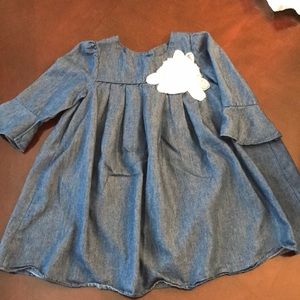 So cute! Jean short dress/tunic top